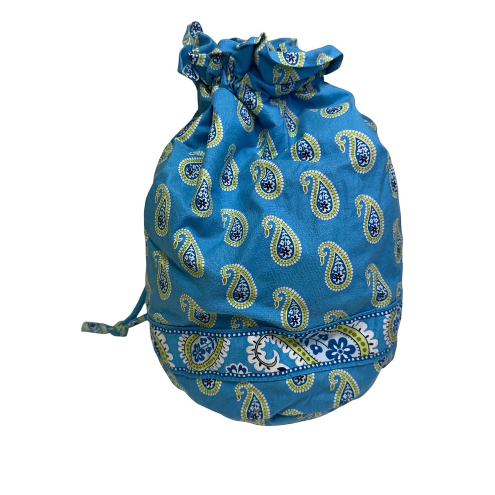 Vera BradleyBermuda Blue Paisley Diddy Bag Toiletry Travel Pouch Bag Made in USA